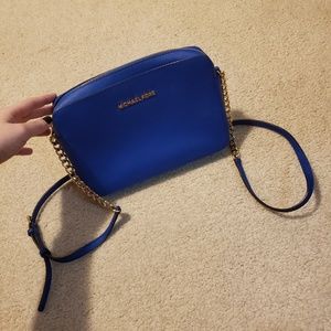 Royal Blue Michael Kors cross body bag